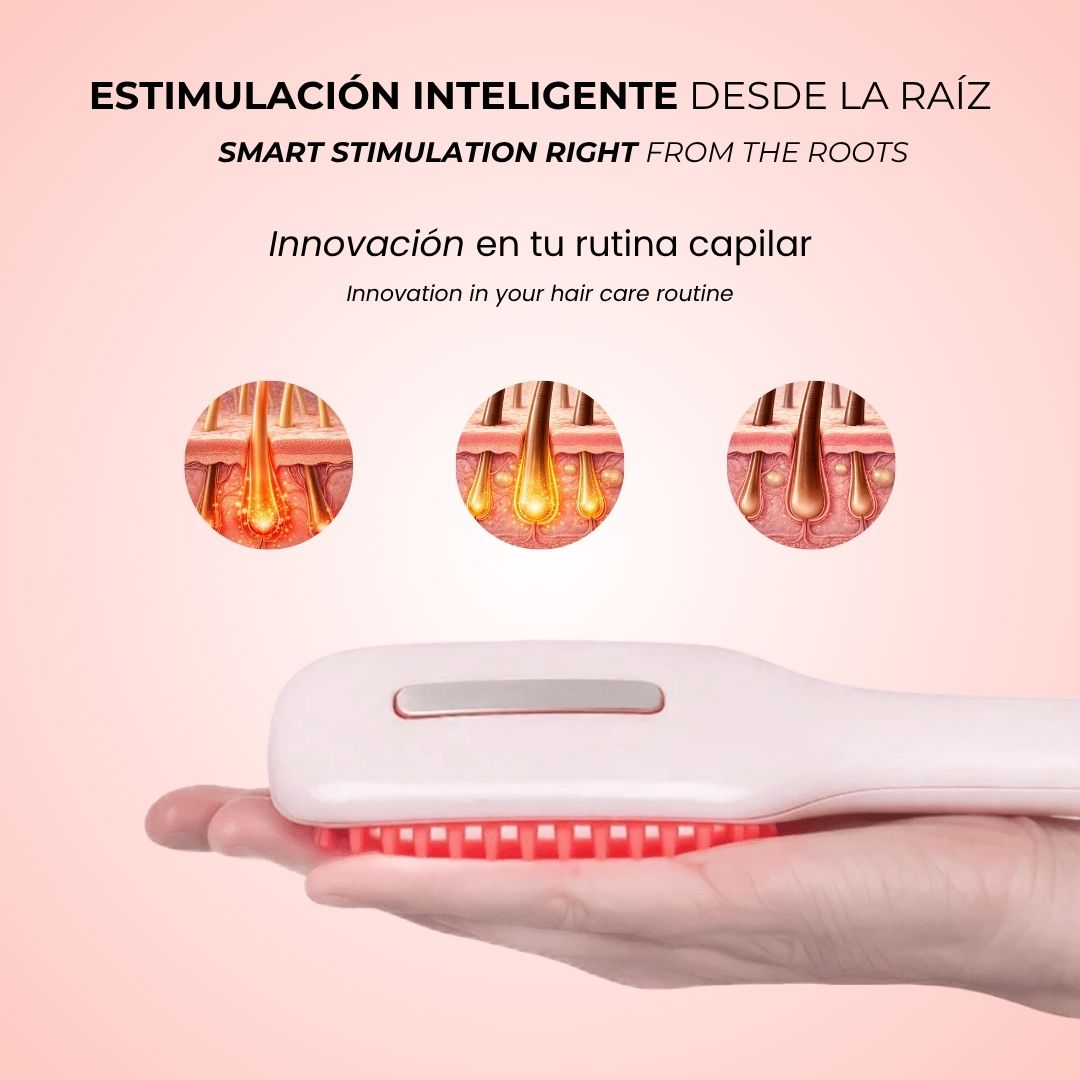 GlossUp™ Brush Pro – LED Hair Growth Stimulating Brush