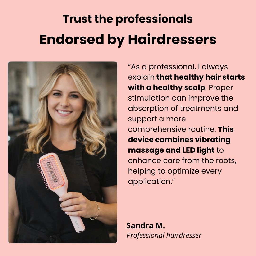 GlossUp™ Brush Pro – LED Hair Growth Stimulating Brush