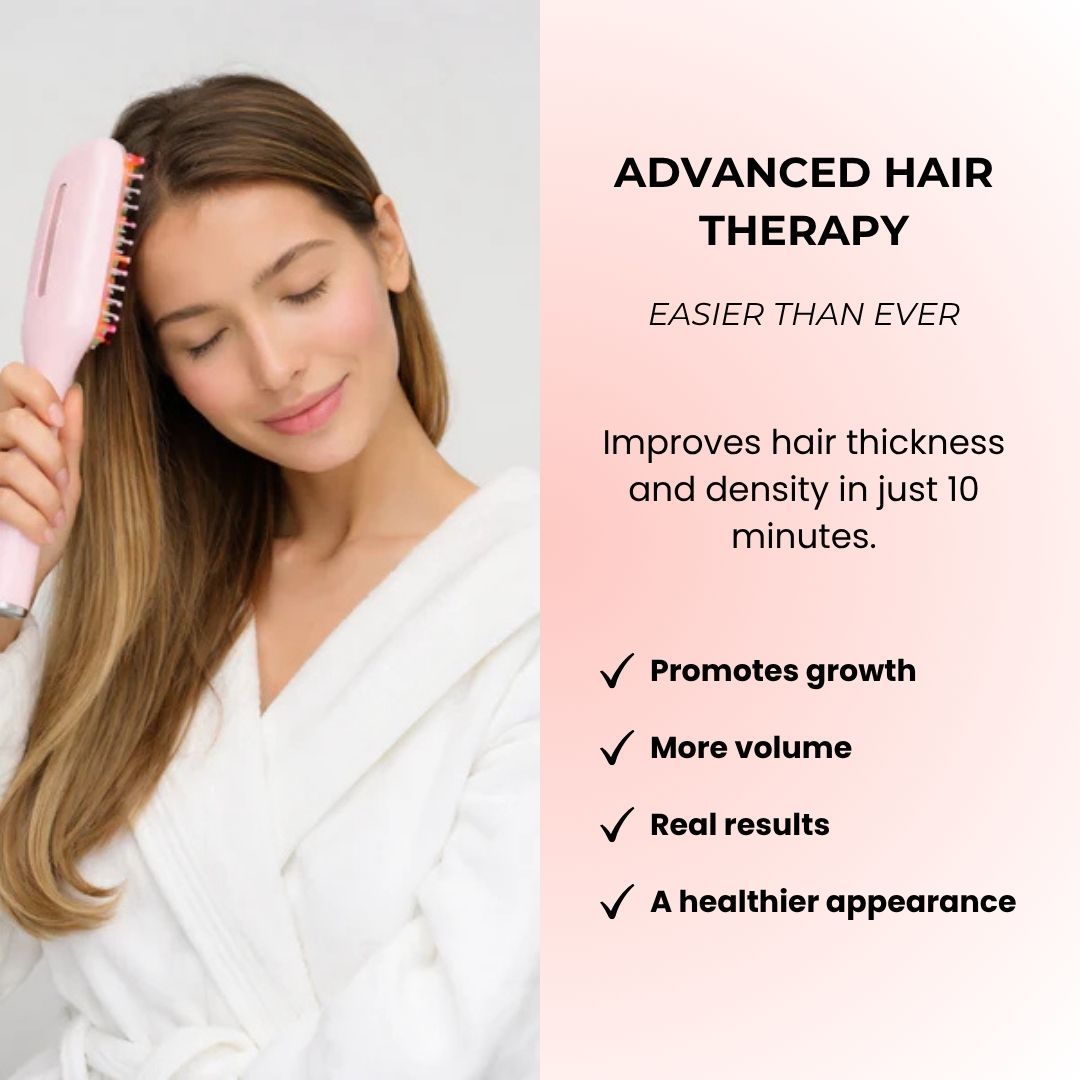 GlossUp™ Brush Pro – LED Hair Growth Stimulating Brush