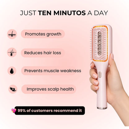 GlossUp™ Brush Pro – LED Hair Growth Stimulating Brush